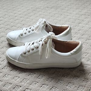 Women's LOFT White Leather Sneakers